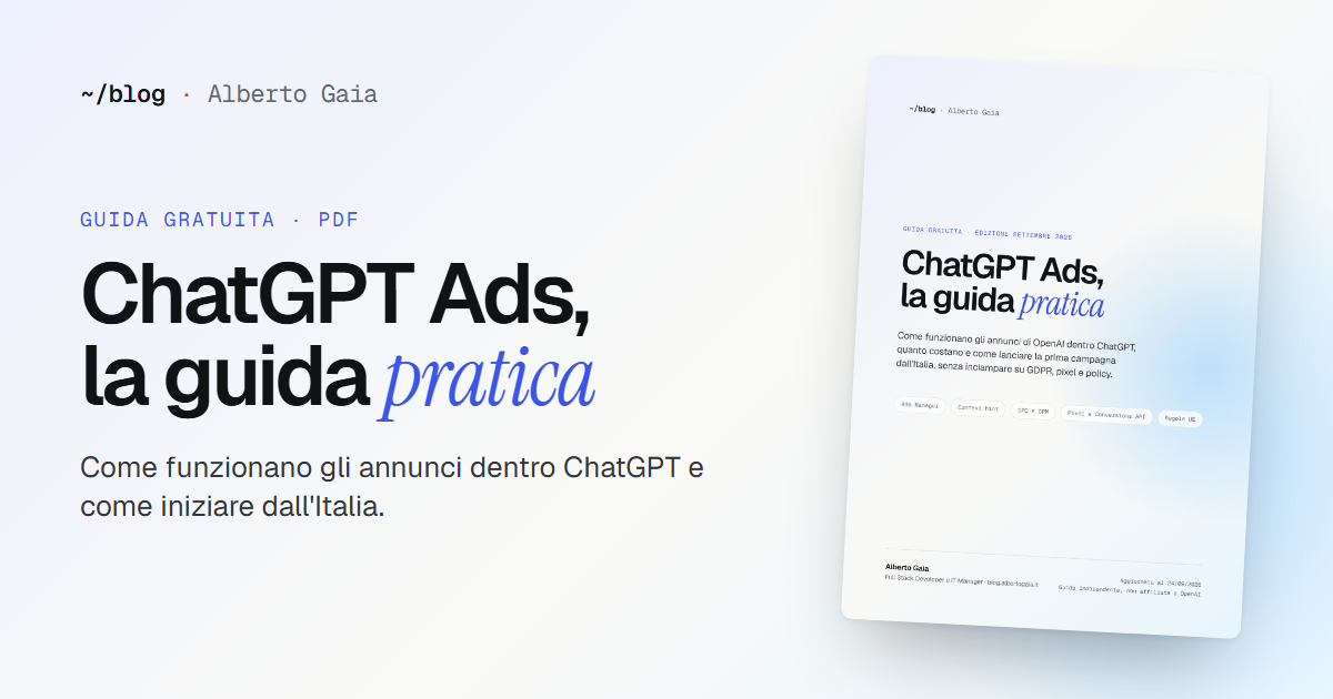 ChatGPT Ads in Italia: come funziona, quanto costa e come iniziare